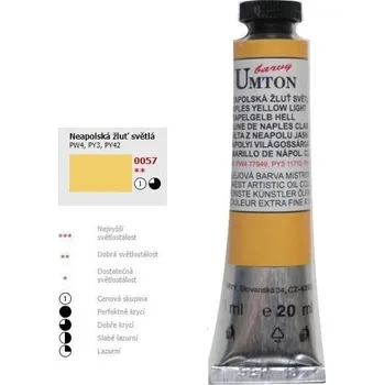 Olejová barva Olejová barva 20ml - Neapolská žluť světlá / 1