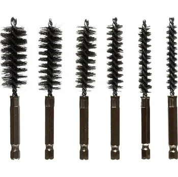 zvedák CONDOR Stopkové ocelové kartáče 8-10-12-15-17-19 mm. na dřevo, ocel, měď a hliník 6 ks.