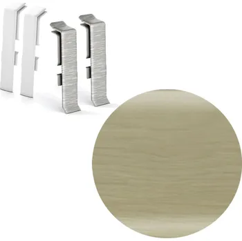 soklová lišta AP31 spojka k soklové liště NG62, PVC dub polární, 62 mm, 2 ks