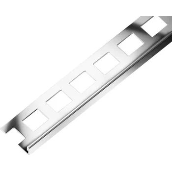 Podlahová lišta ACARA SP1 ukončovací lišta L, nerez V2A superlesk, 6 mm, 2,5 m AAELL 60