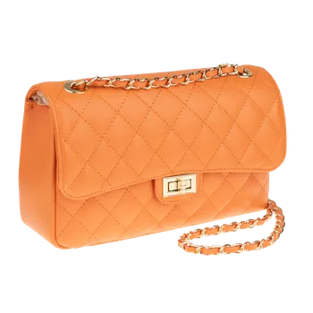 NovaKabelka.cz Kožená italská kabelka Eliana Arancia