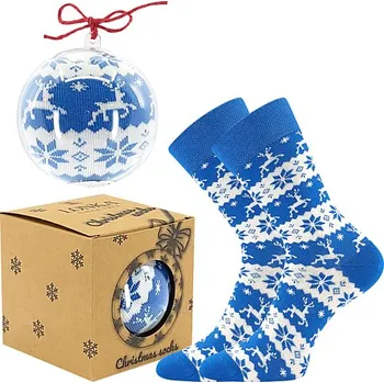 Pánské oblečení Lonka Vánoční baňka modrá Velikosti Lonka II: 42-45 (28-30)