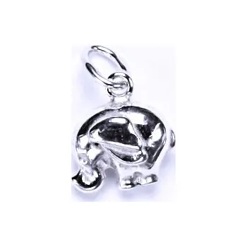 Přívěsek Stříbrný přívěsek 3D slon - P729 (Stříbrný přívěsek slon)