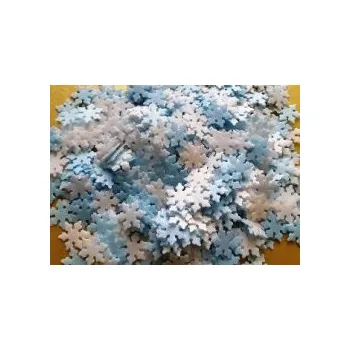 Jedlá dekorace na dort VLOČKY z jedlého papíru