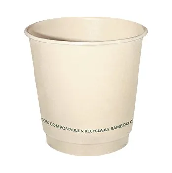 Jednorázové nádobí Kelímek papírový BIO-ECO BAMBOO Double wall 4oz 100/110ml 62mm - 1000 ks