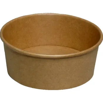 Jednorázové nádobí Miska papírová na salát 750ml, 150mm kraft hnědá - 360 ks
