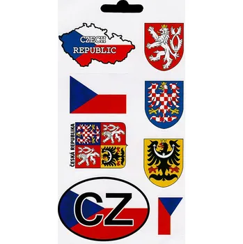 samolepka Arch samolepek - české symboly a znaky *Doprava ZDARMA od 1500 Kč*
