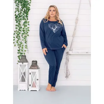 Dámské pyžamo Dámské pyžamo s dlouhým rukávem Hosta - Italian Fashion