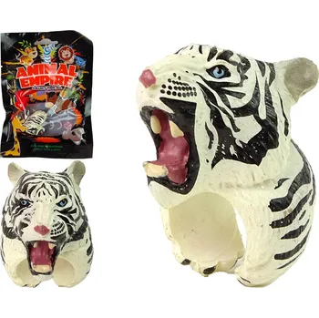 Výuková hračka Mamido Dětský prsten na ruku s bílým tygrem