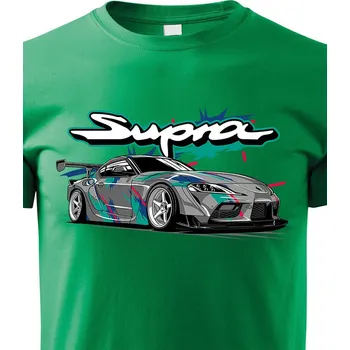 Chlapecké tričko Dětské tričko Toyota Supra MK5 HKS, Barva Zelená, Velikost 146 cm/10 roků, Canvas Dětské tričko Bezvatriko.cz 1870