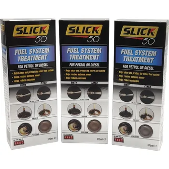 aditivum Sada 3ks SLICK 50 - Čistič palivových systémů, Fuel System Treatment, 375ml