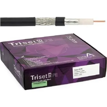 Anténní kabel Koaxiální kabel Triset 113 PE - venkovní, gel, 6,8 mm, karton 100m
