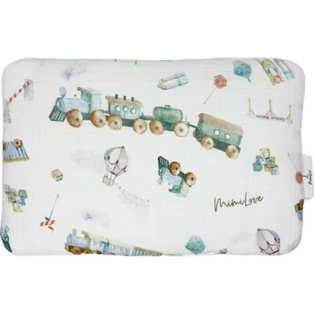 Polštář Mimilove Plochý polštář z mušelínu Vláčky