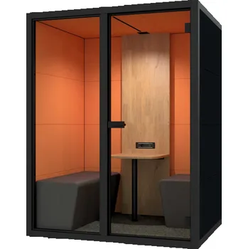 akustický panel HOBIS akustická budka Cube Chat MF s kovovým rámem