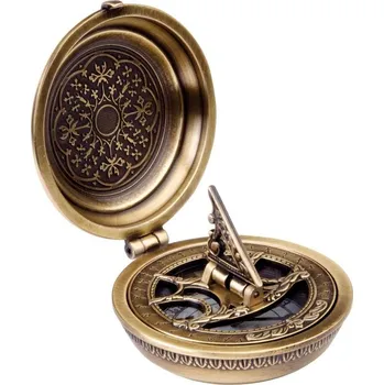 Urania prioprita - mosazný kompas se slunečními hodinami H45