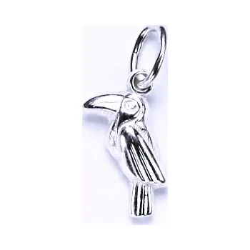 Přívěsek Stříbrný přívěsek tukan - P778 (Stříbrný pták tukan)