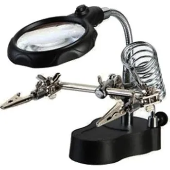 Lupa ZD 126 - stolní lupa s držákem a LED osvětlením