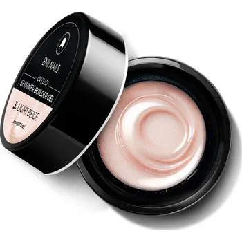 Přípravek na nehty ENII NAILS Shimmer Builder Gel 3 Light Beige - třpytivý modelovací gel, 5 ml