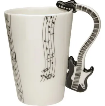Hrnek ELEKTRICKÁ KYTARA černá, svislá PARTITURA