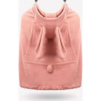 Dětská deka Multifunkční bavlněná přikrývka do kočárku/postýlky/na nosítko s kapucí Varianta: Růžová