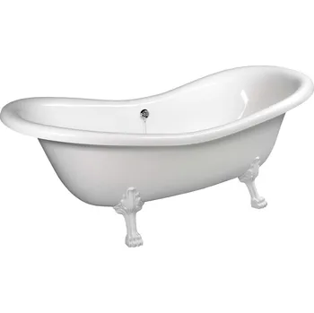 Vana Polysan CHARLESTON volně stojící vana 188x80x71cm, nohy bílé, bílá (38112)