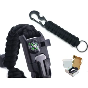 Vybavení pro přežití KPZ Outdoor Sada Paracord survival, vč. dárkové krabičky