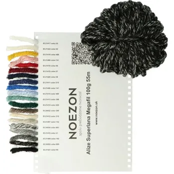 Příze Vzorník vln Alize Superlana Megafil