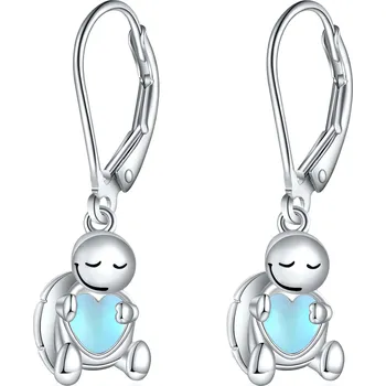 Náušnice Olivie Stříbrné náušnice MĚSÍČNÍ ŽELVA 8152 Ag 925; ≤2,9 g.