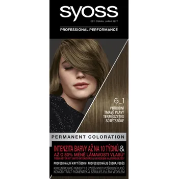 Syoss Permanent Coloration 50 ml, 6-1 přírodní tmavě plavý