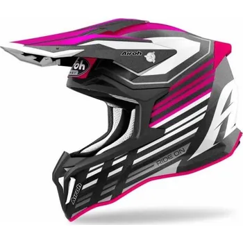 Helma na motorku Přilba STRYCKER Shaded, AIROH (matná růžová) 2022 XL