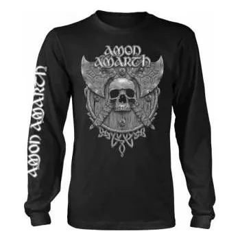 Merch Amon Amarth: Tričko S Dlouhým Rukávem Grey Skull (black) L 2019