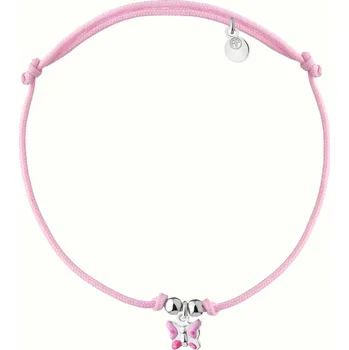 Náramek Náramek s prvky ze stříbra a smaltem - motýl - AP536-7694