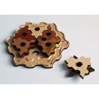 Hlavolam Pythagoras - dřevěný hlavolam