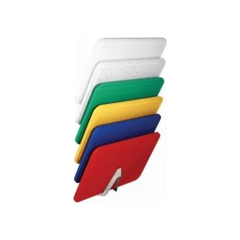 Kuchyňské prkénko Krájecí pracovní deska HACCP 500x350x15mm s drážkou - 6 barev, provedení zelená