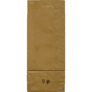 Jednorázové nádobí Sáček papírový 9x5x22cm s obdélníkovým dnem 2vrstvý hnědý - 1300 ks