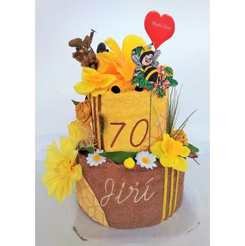 Veratex Textilní dort se jménem dvoupatrový 25