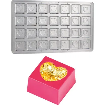 Forma na pečení Forma na pralinky (dvojité srdíčko 11g) 28 tvarů/forma