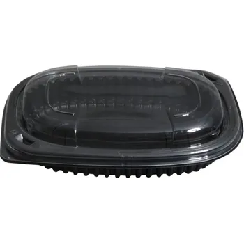 Jednorázové nádobí Miska PP 600ml, 140x190x48mm, COOK600N černá - 480 ks