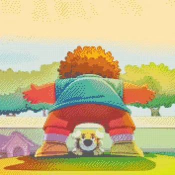 Diamantové malování Diamantové malování - Malí kamarádi Velikost: 50x50cm, Rámování: Pouze srolované plátno, Diamanty: Čtvercové