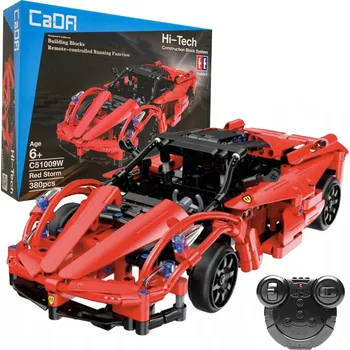 ostatní stavebnice CaDA Stavebnice Ferrari Red Storm na dálkové ovládání 380 ks Červená