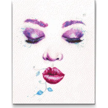 Diamantové malování Diamantové malování - Umění ve tváři Velikost: 30x40cm, Rámování: Pouze srolované plátno, Diamanty: Čtvercové