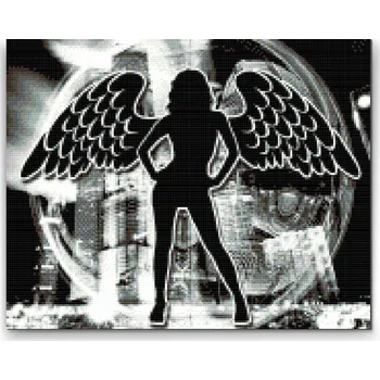 Diamantové malování Diamantové malování - Svůdný anděl Velikost: 30x40cm, Rámování: Pouze srolované plátno, Diamanty: Kulaté