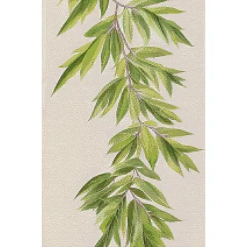 Diamantové malování Diamantové malování - Zelené listy Velikost: 20x30cm, Rámování: Pouze srolované plátno, Diamanty: Čtvercové