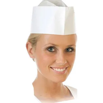 Jednorázová čepice Čepice kuchařská papírová - lodička - 1000 ks