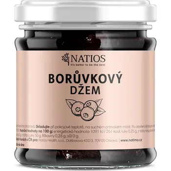 Natios - Borůvkový džem - Borůvka - 210 ml