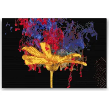 Diamantové malování Diamantové malování - Žlutá květina Velikost: 40x60cm, Rámování: Pouze srolované plátno, Diamanty: Čtvercové