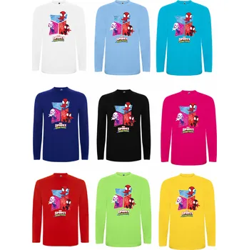 Chlapecké tričko Tričko s dlouhým rukávam Spidey a jeho úžásní přátelé Barva: černá, Velikost: L