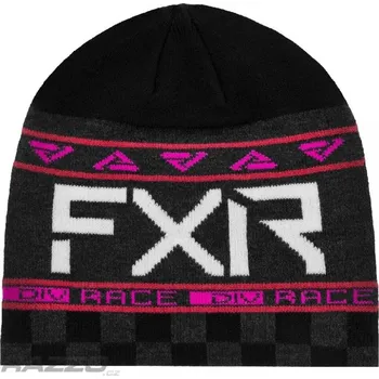Čepice Pánský kulich FXR Race Division Beanie Black E-Pink Dospělá - UNI