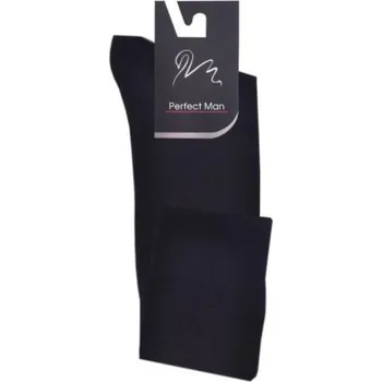 Pánské ponožky Hladké pánské podkolenky s elastanem černá 42/44