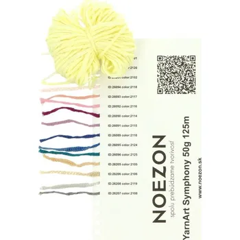 Galanterie Vzorník vln YarnArt Symphony